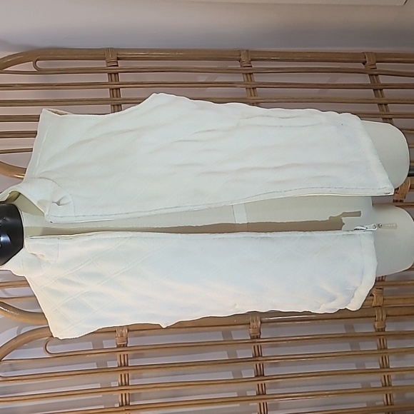 IZOD Reversible Butter yellow vest women's size large fleece and wind breaker - Picture 7 of 10